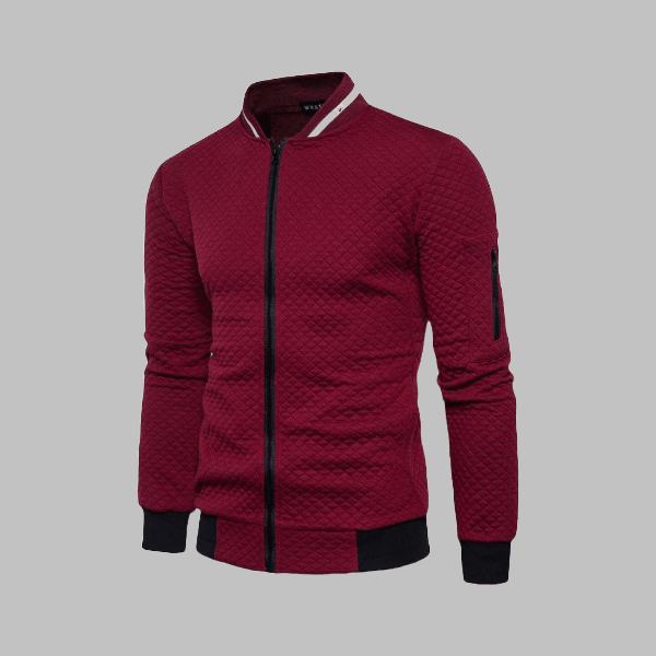 Sweatshirt Zipper Stand-up Collar Cardigan Jacket - Zyllor