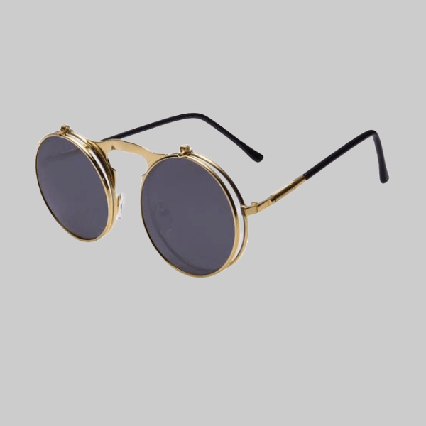 Round Designer Steampunk Sunglasses - Zyllor