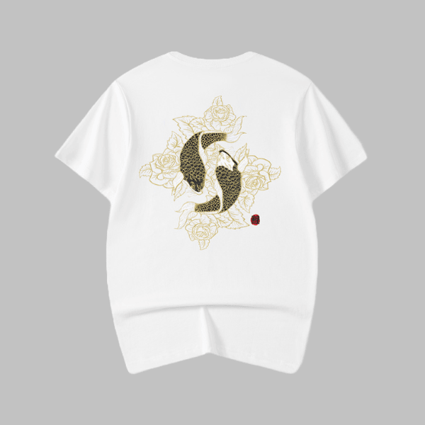 Chic Embroidery T-Shirt - Casual Cotton - Zyllor