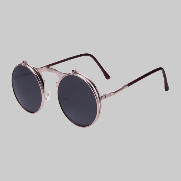 Round Designer Steampunk Sunglasses - Zyllor